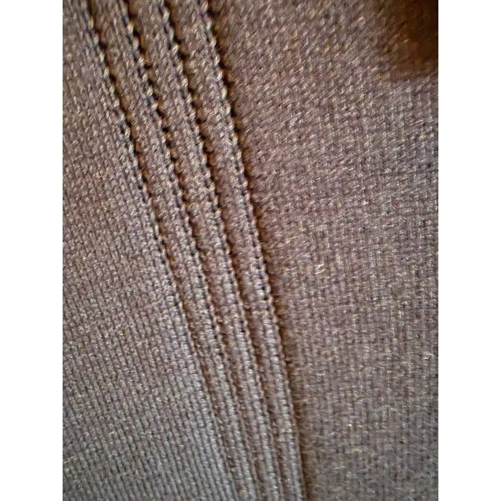 Zara Mens‎ XL Navy Blue Textured Knit Polo Sweater Long Sleeve Ribbed V-Neck